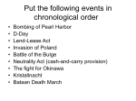 Put the following events in chronological order