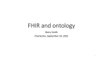 FHIR and ontology - National Center for Ontological Research