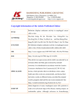 Copyright Information of the Article Published Online TITLE