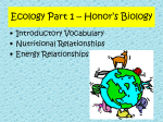 Ecology - Part 1