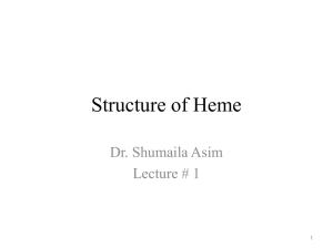 1-Structure of Heme