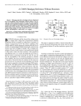 A cmos bandgap reference without resistors - Solid