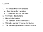 standard normal distribution