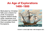 An Age of Explorations 1400–1800