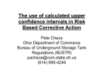 The Use of Calculated Upper Confidence Intervals in