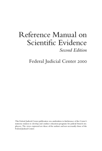 Reference Manual on Scientific Evidence, 2nd Edition