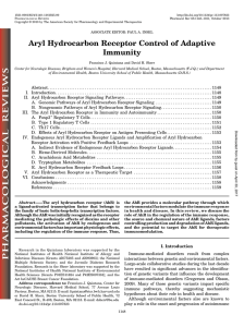 Aryl Hydrocarbon Receptor Control of Adaptive Immunity