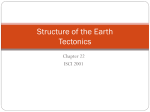 Structure of the Earth Tectonics