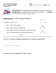 Constructions use a straight edge and a compass to draw geometric