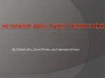 Humans and early hominids