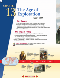 Chapter 13: The Age of Exploration, 1500-1800
