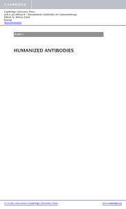 humanized antibodies - Assets - Cambridge