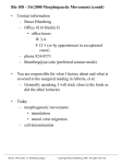 Bio 108 - 3/6/2000 Morphogenetic Movements (contd)