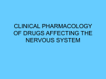 CLINICAL PHARMACOLOGY OF DRUGS AFFECTING THE