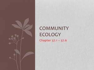 Community Ecology