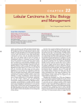 Lobular Carcinoma In Situ: Biology and Management