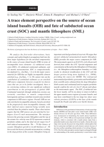 A trace element perspective on the source of ocean island basalts