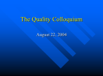 The Quality Colloquium