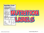 Nutrition Labels