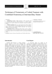 Research paper : Technique of frenectomy of labial frenum