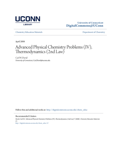 Advanced Physical Chemistry Problems (IV), Thermodynamics (2nd