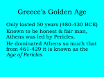 Greece`s Golden Age