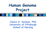 GOALS OF THE HUMAN GENOME PROJECT