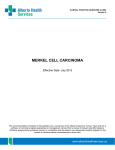 Merkel Cell Carcinoma - Alberta Health Services