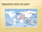 Earth`s Mineral Resources