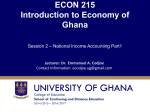ECON 215 Introduction to Economy of Ghana