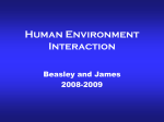Human Environment Interaction Sample