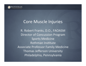 Core Muscle Injuries - American Osteopathic Academy of Sports