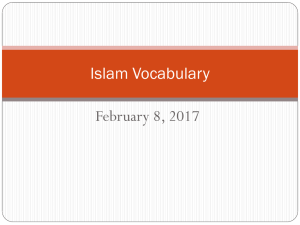 Islam Vocabulary