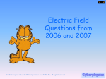 Electric fields - Questions 2006/7