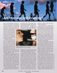 Are Humans Still Evolving? - AHRC Centre for the Evolution of