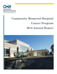 Community Memorial Hospital Cancer Program 2012 Annual Report