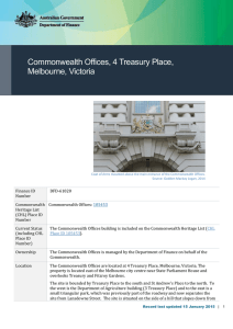 Commonwealth Offices, 4 Treasury Place, Melbourne, Victoria