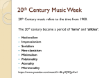 20th Century Music Week