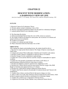 Chp 22 Descent with Modification and Darwin
