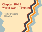 Chapter 10-11 World War II Timeline