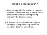 What is a Transaction?