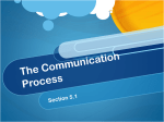 The Communication Process