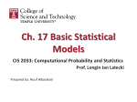 Basic Statistical Models - CIS @ Temple University