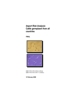 risk analysis - Ministry for Primary Industries