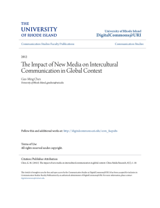 The Impact of New Media on Intercultural Communication in Global
