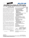 Multi-Output Power Supply with VCOM Amplifier and High