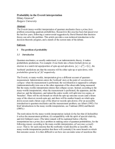 Probability in the many-worlds interpretation