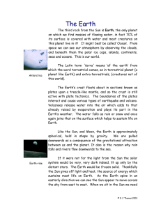 The Earth - Usk Astronomical Society