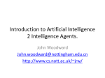 Introduction to Artificial Intellilghee 2 Intelligence Agents.
