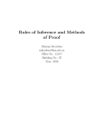 Rules of Inference and Methods of Proof
